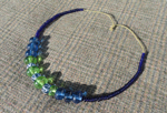 Kette mit blauen und grnen Glasperlen, Slowenien/Sticna, 6.-5.Jh.v.Chr.