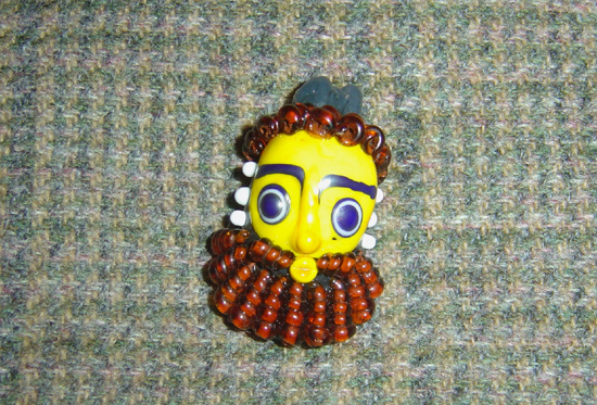 Maskenperle, Bäotien, 5.-4.Jh.v.Chr.